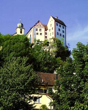 Estación climática Egloffstein: Vista del castillo desde centro