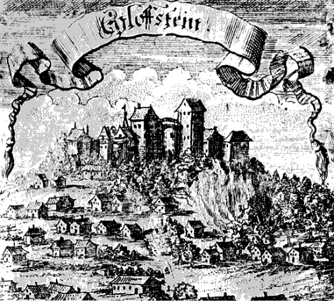 Guía histórica Egloffstein: Grabado sobre 1726 en un libro de cánticos de Egloffstein