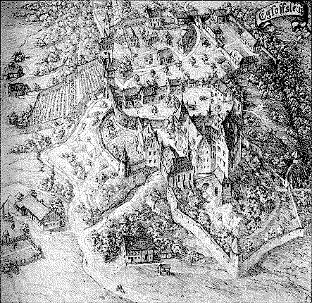 Guidage historique Egloffstein : Reconstruction du complexe de château Egloffstein vers 1500
