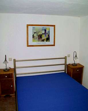 Appartamenti vacanze in Baviera: Camera da letto appartamento Montagna - letto francese senza federa