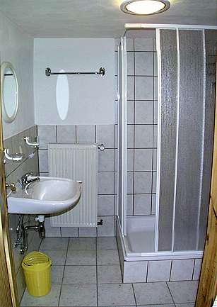 Apartamentos para vacaciones en Baviera: Cuarto de baño apartamento Valle - cucha